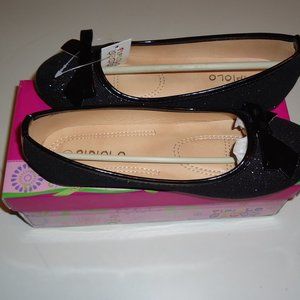 Black Glitter Mary Jane Shoes Size 3